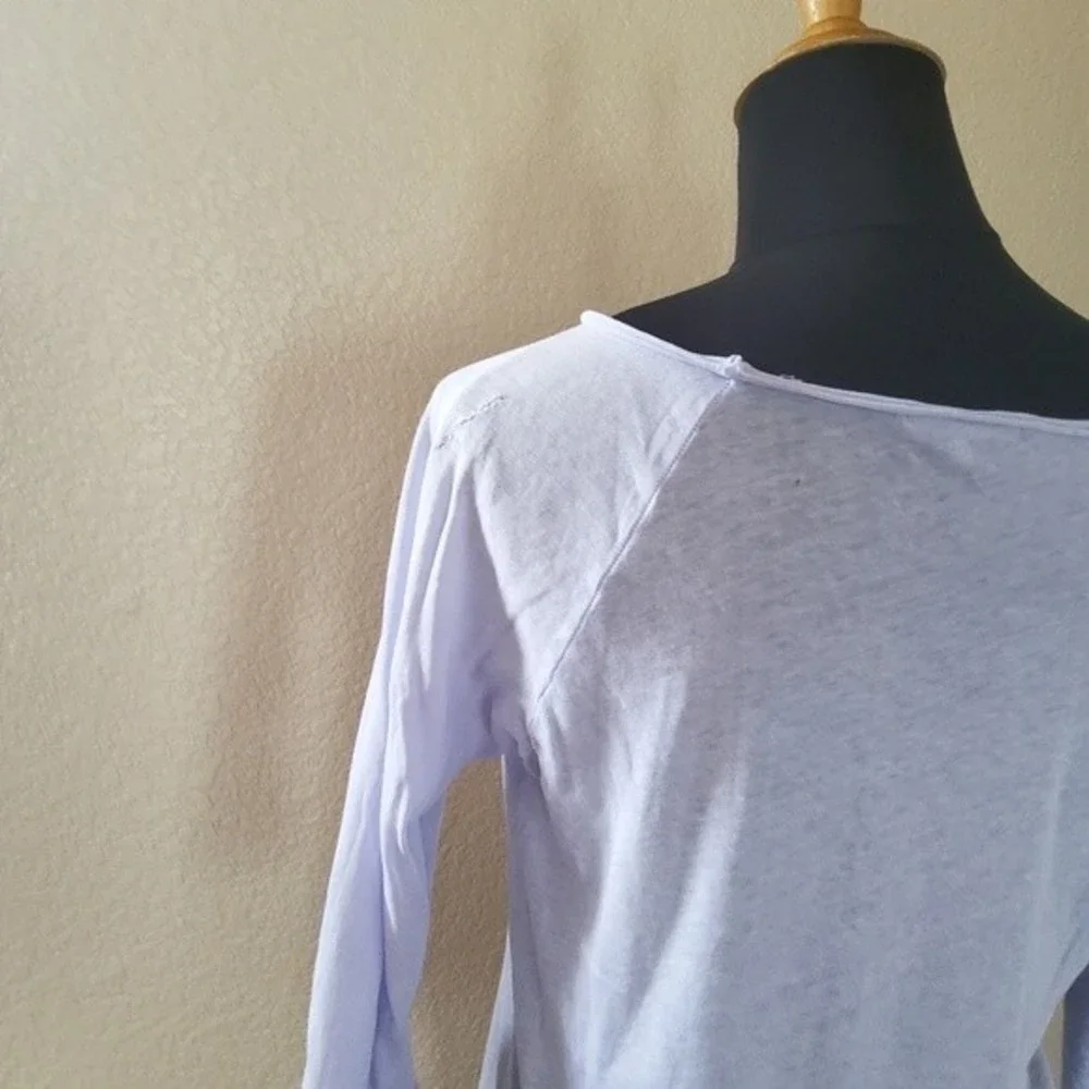 Cotton Citizen Knit Tee Top S Purple - Picture 6 of 16